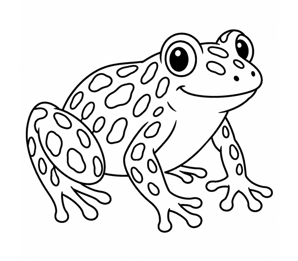 Leopard Frog coloring page