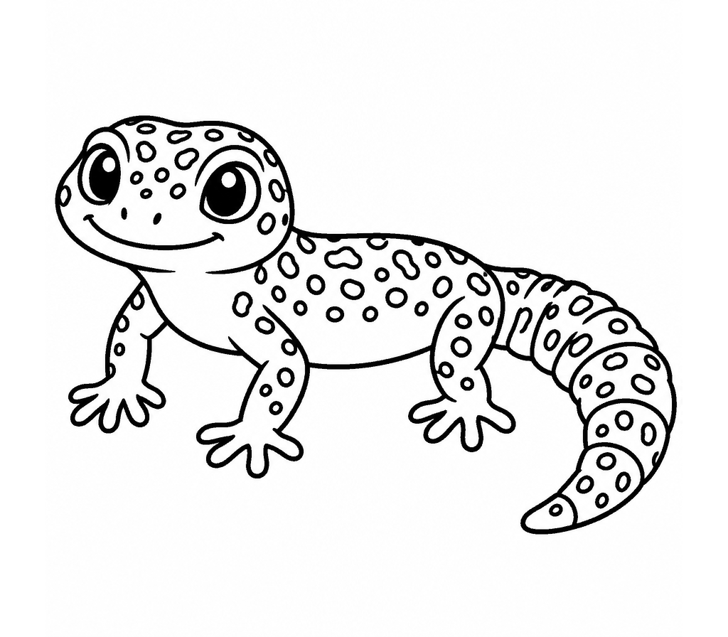 Leopard Gecko coloring page