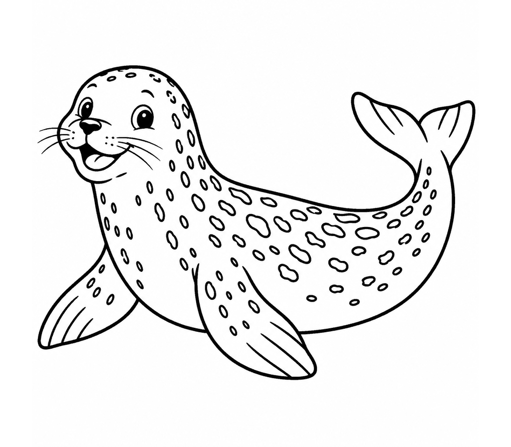 Leopard Seal coloring page
