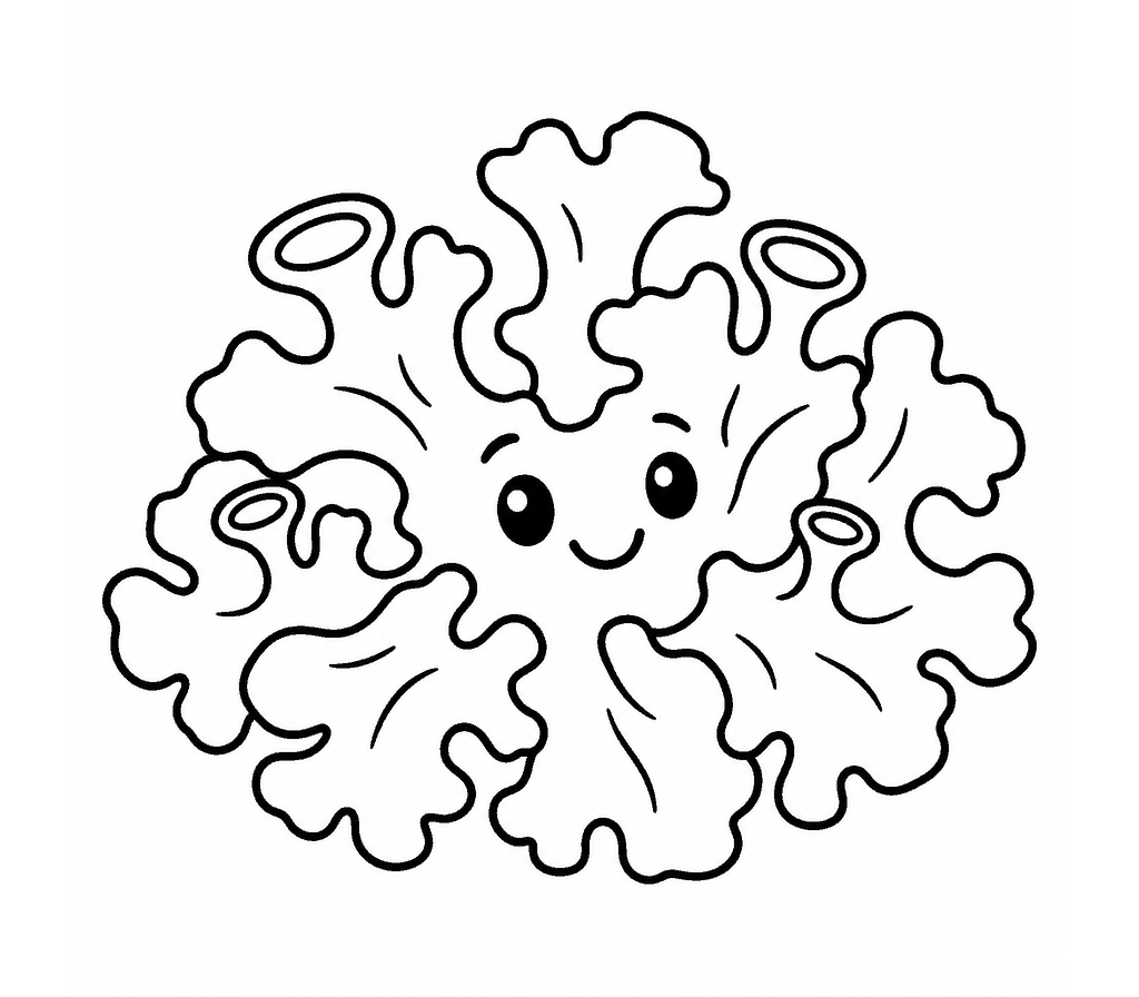 Lichen coloring page