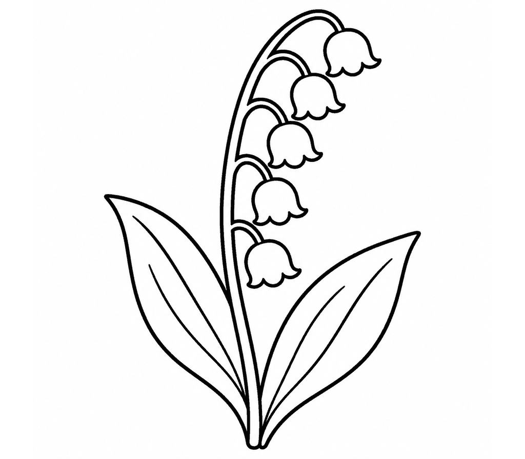 Lily of the Valley coloring page
