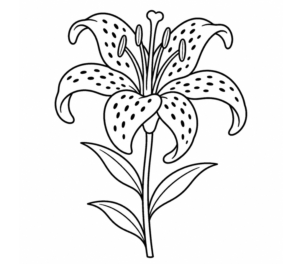 Lily (Tiger) coloring page