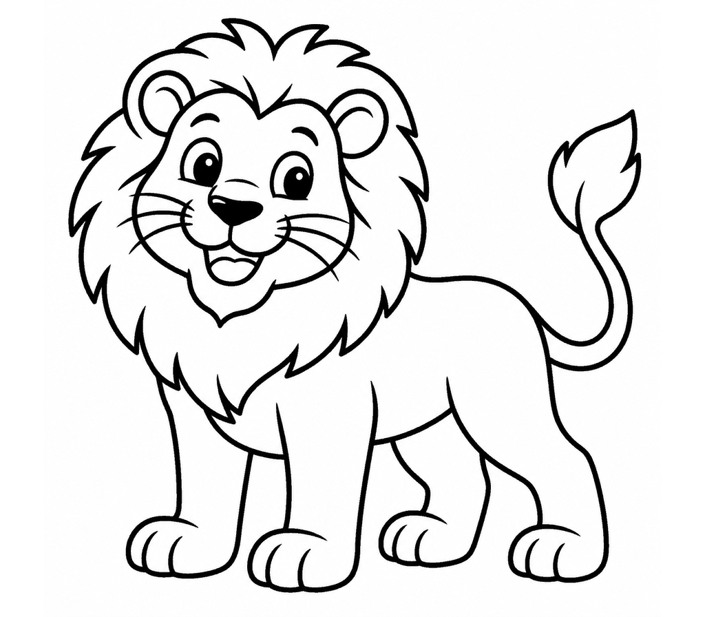 Lion coloring page