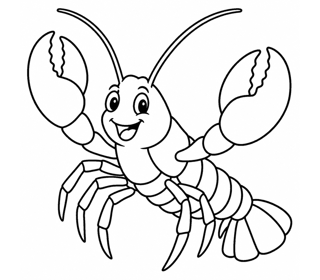 Lobster (American) coloring page