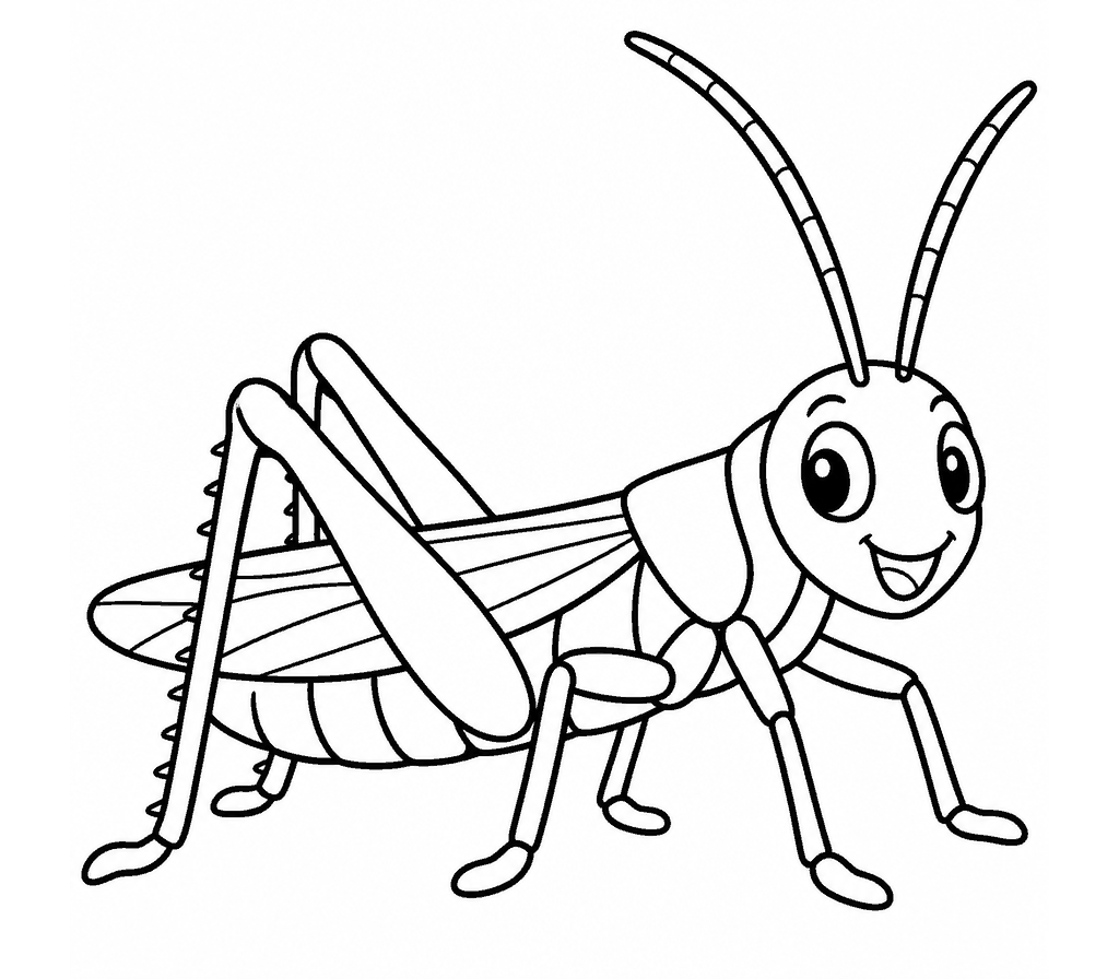 Locust coloring page