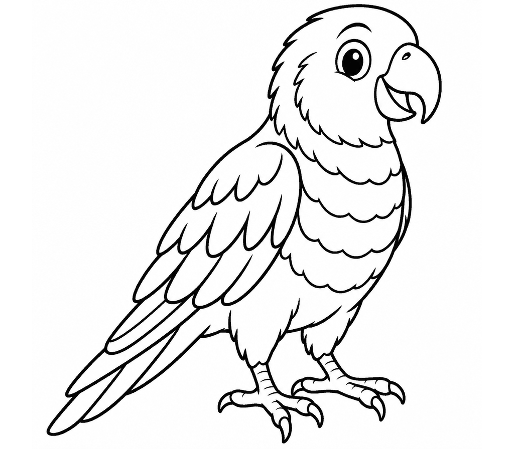 Lorikeet coloring page