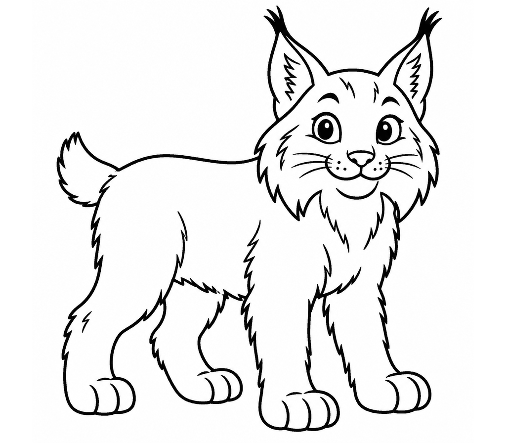 Lynx coloring page
