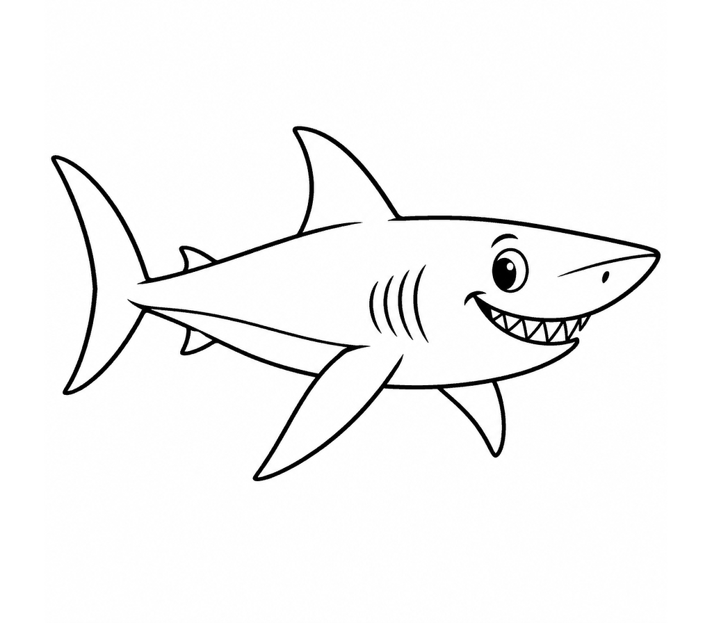 Mako Shark coloring page
