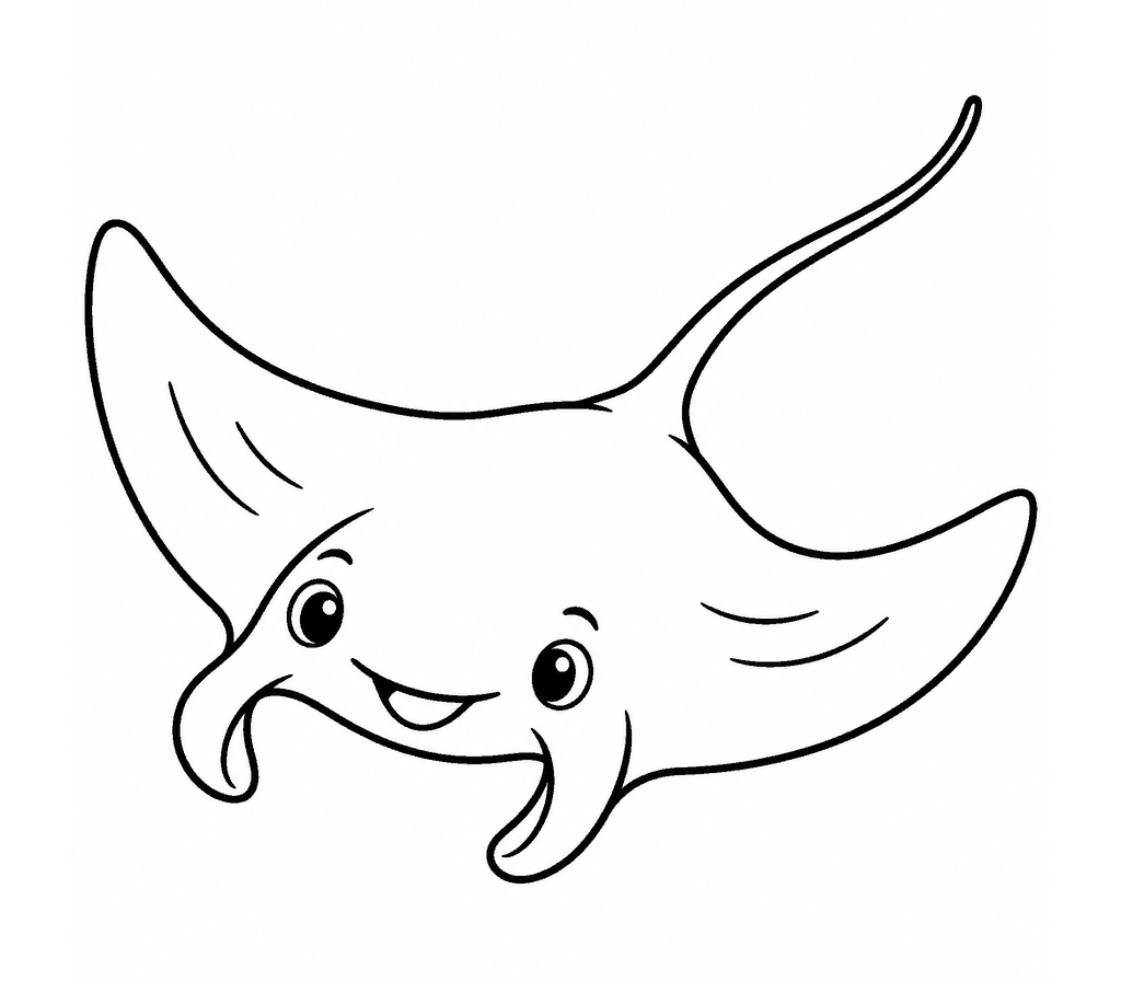 Manta Ray coloring page