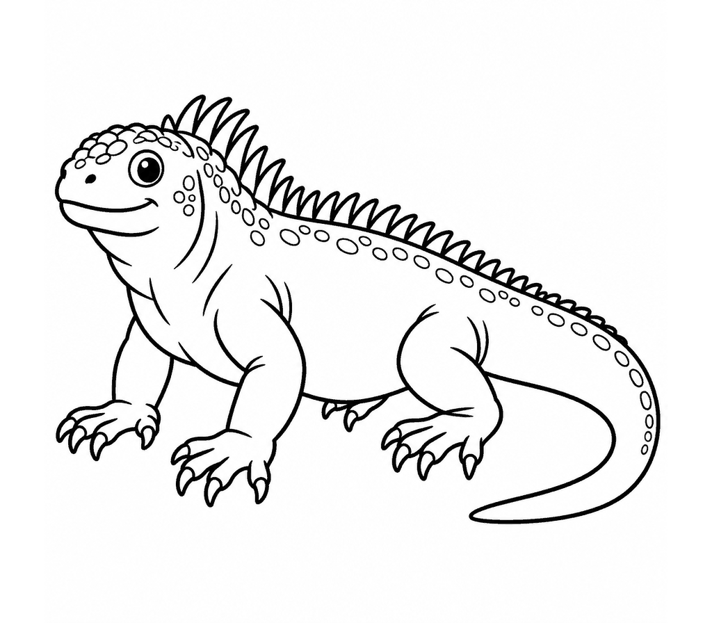 Marine Iguana coloring page