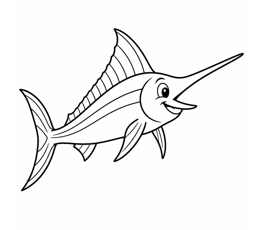 Marlin (Blue) coloring page