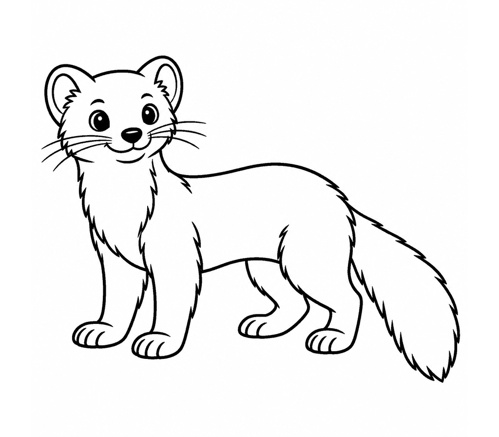 Marten coloring page