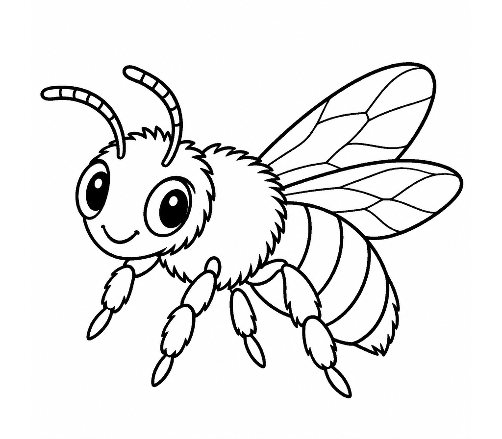 Mason Bee coloring page