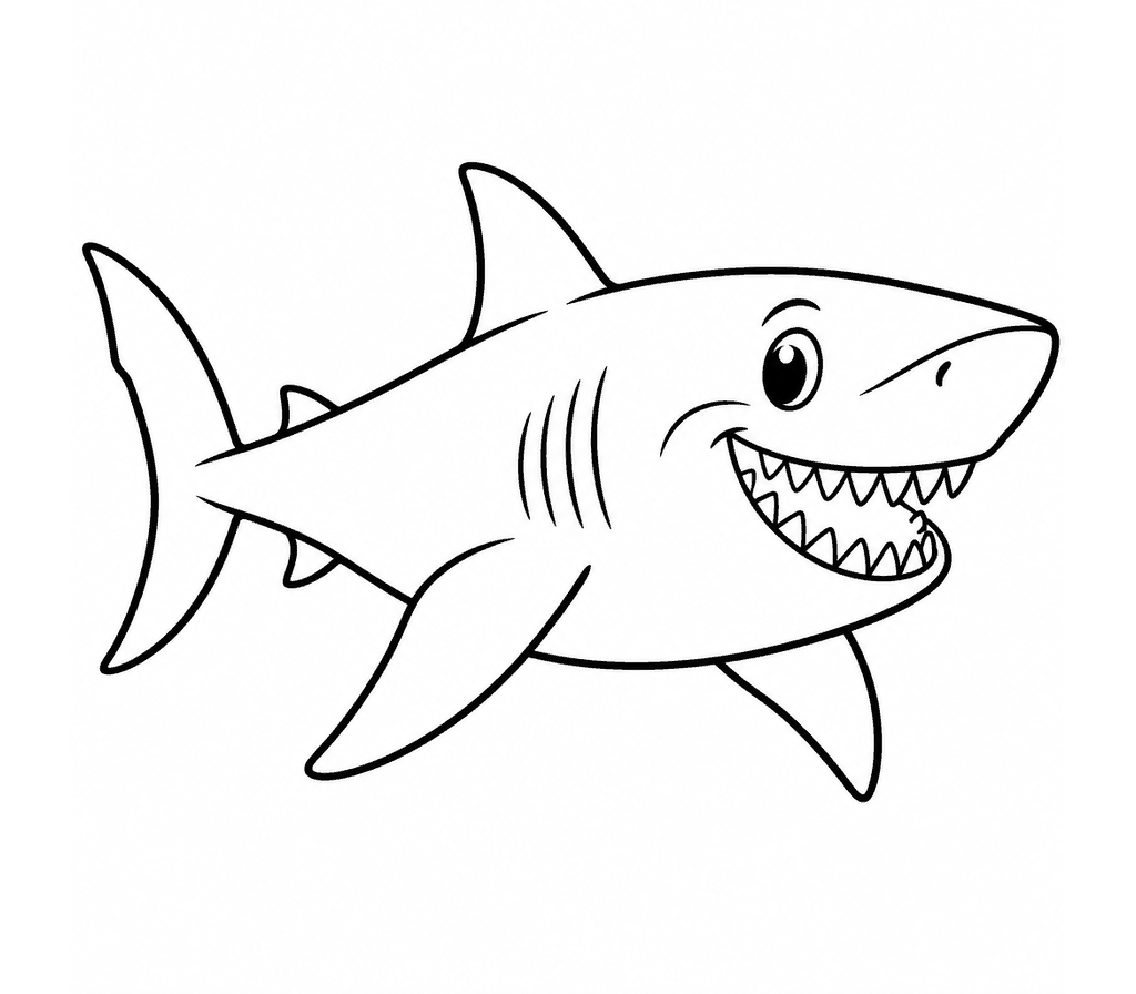 Megalodon coloring page