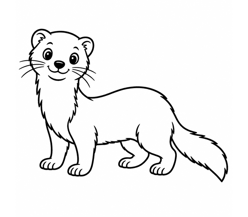 Mink coloring page