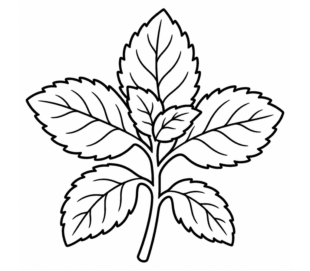 Mint coloring page
