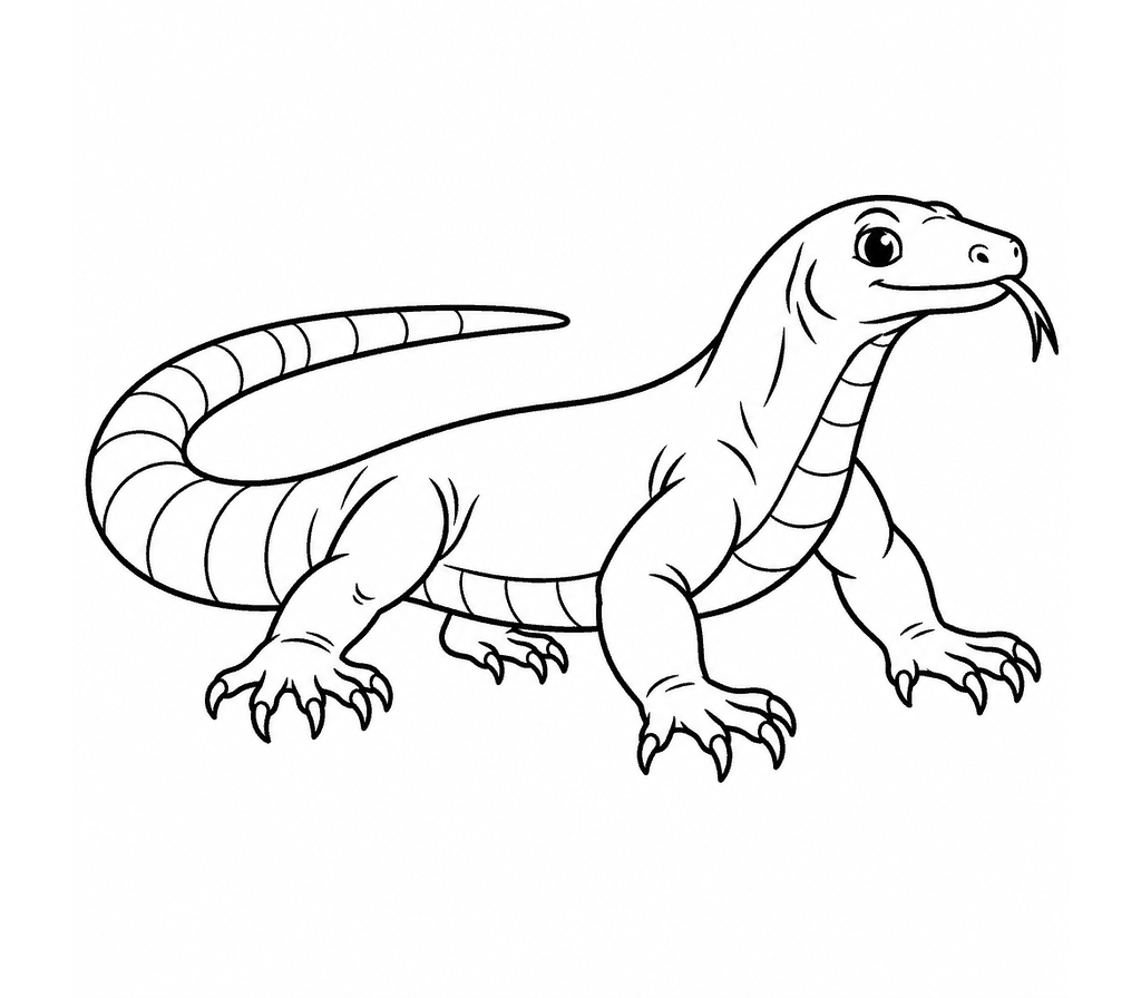 Monitor Lizard (Nile) coloring page