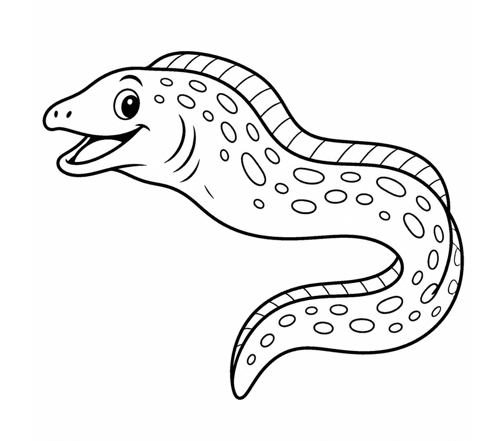 Moray Eel coloring page