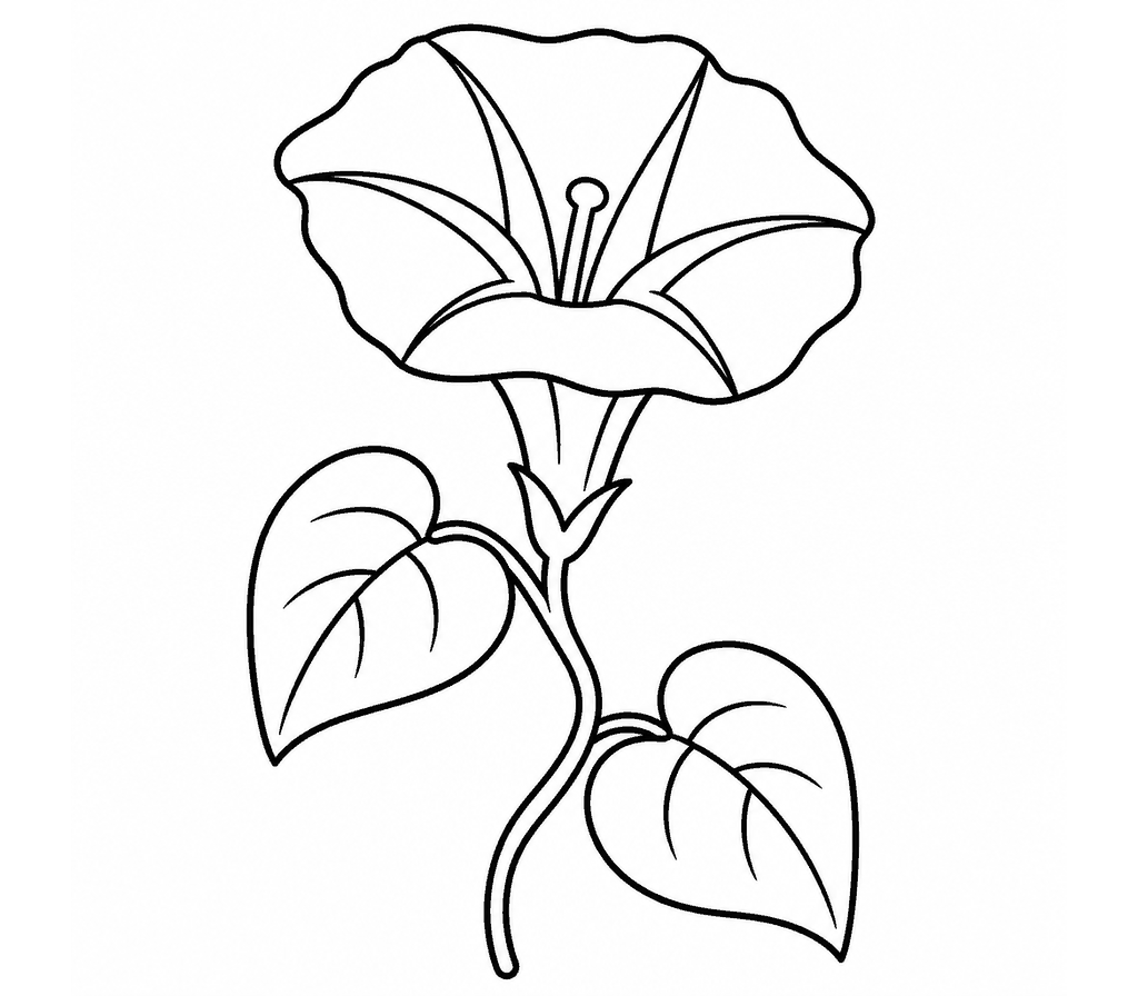 Morning Glory coloring page