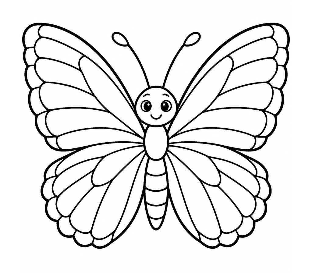 Morpho Butterfly coloring page