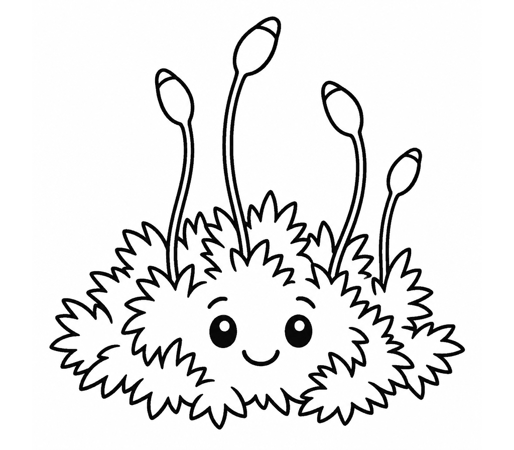 Moss coloring page