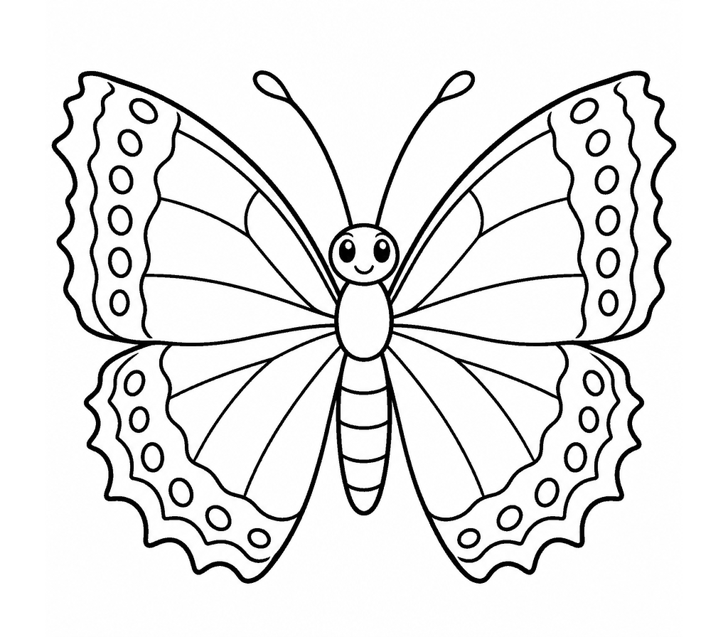 Mourning Cloak Butterfly coloring page