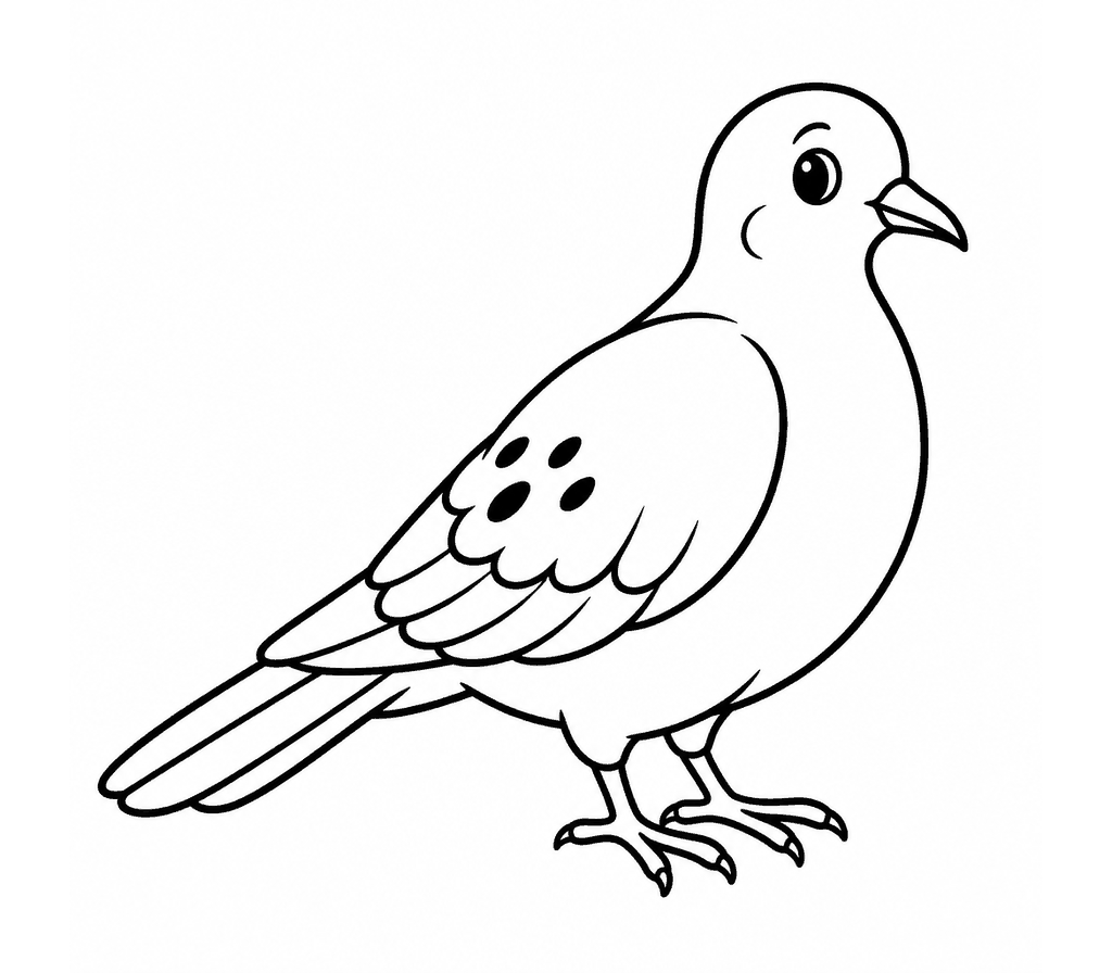 Mourning Dove coloring page