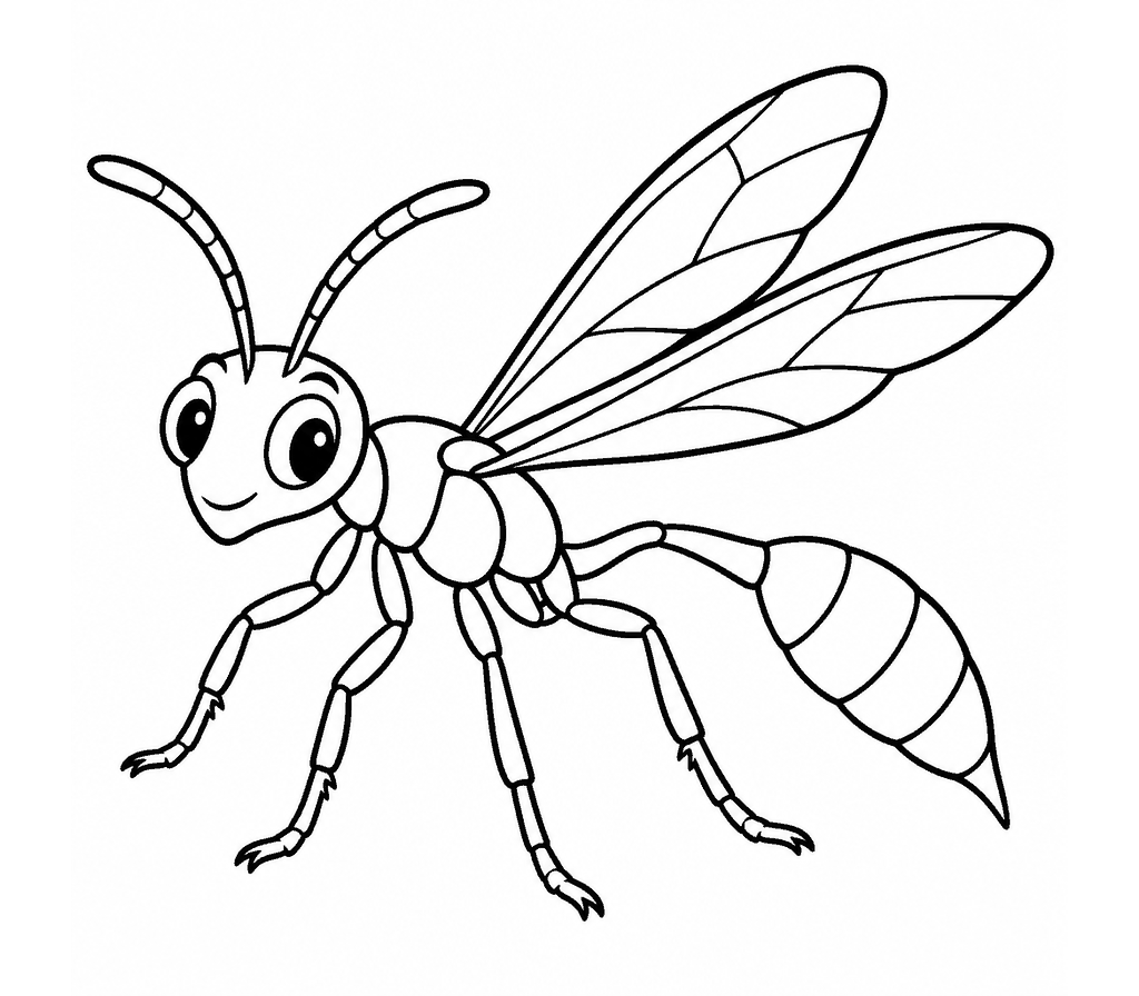 Mud Dauber coloring page