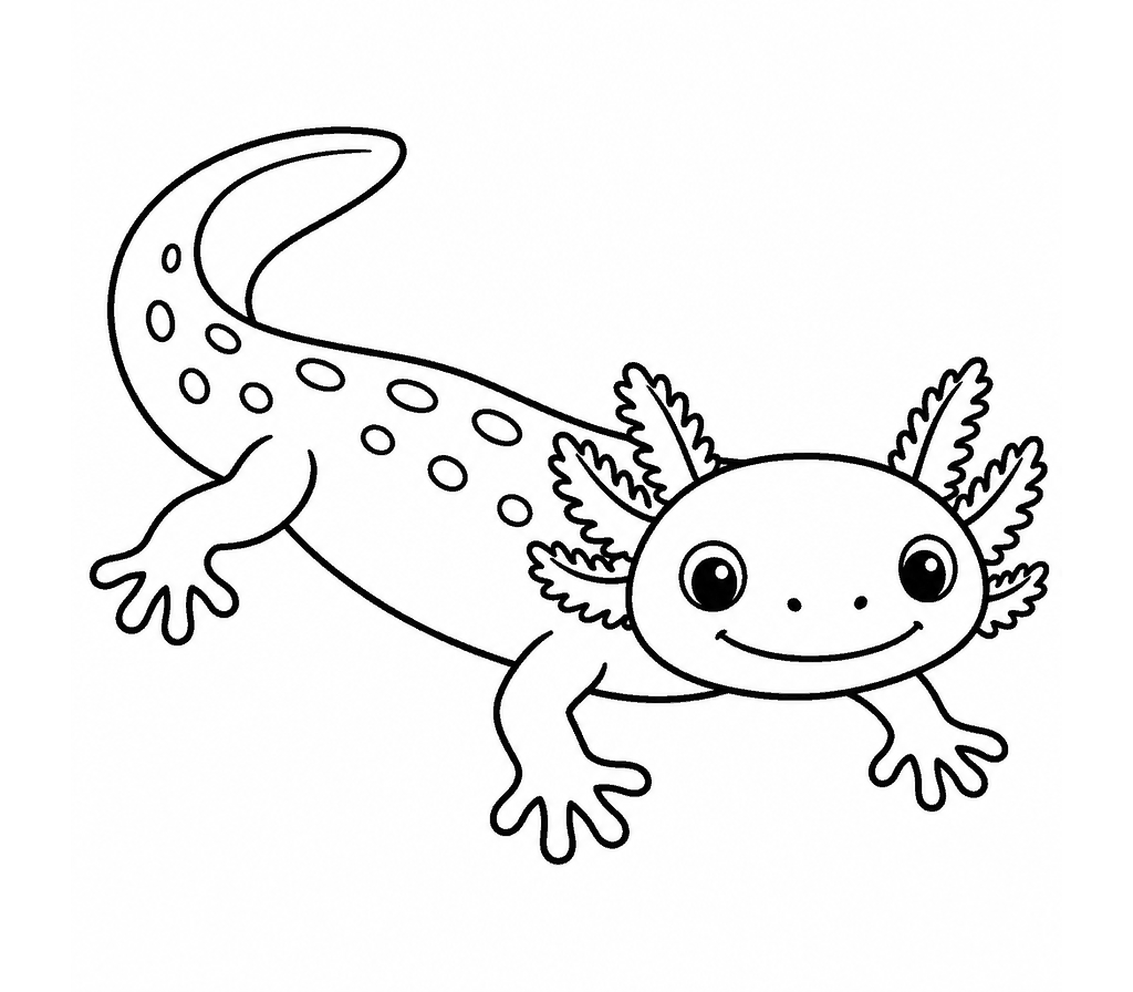 Mudpuppy coloring page