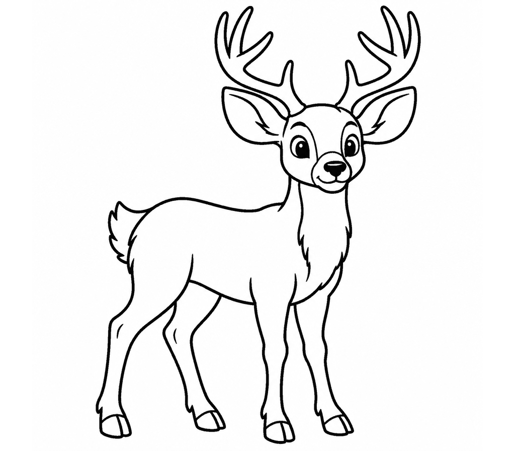 Mule Deer coloring page