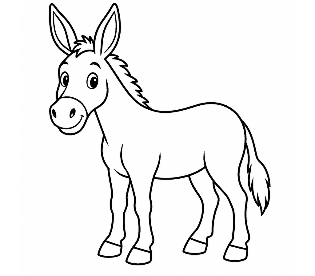 Mule coloring page