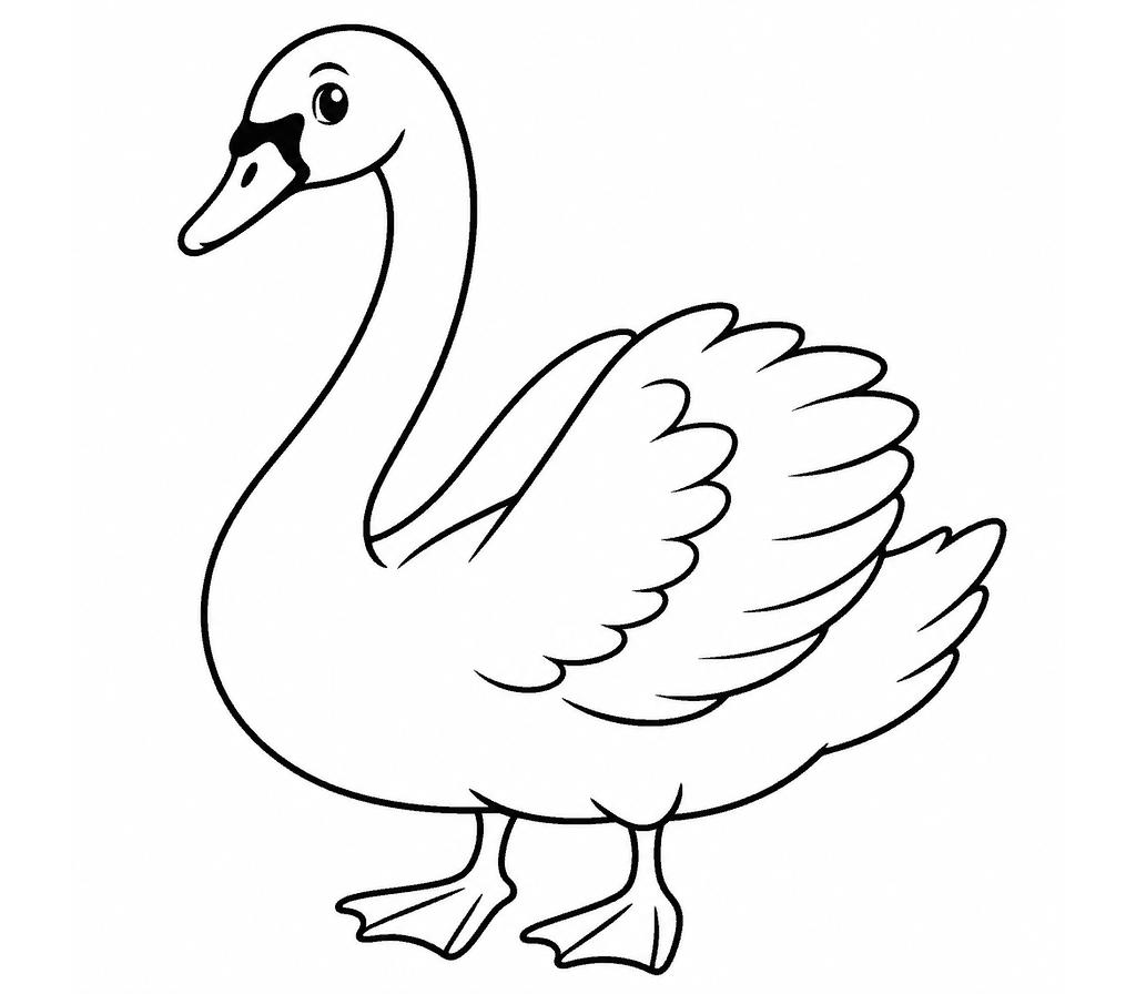 Mute Swan coloring page