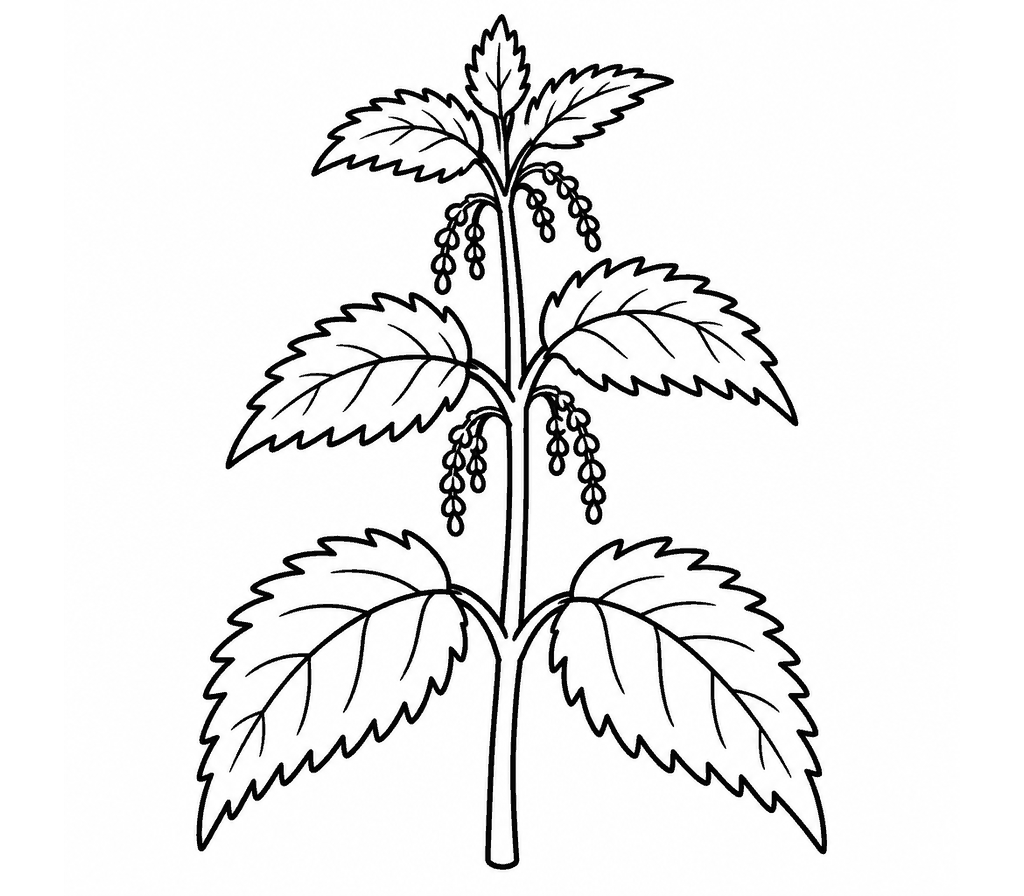 Nettle coloring page