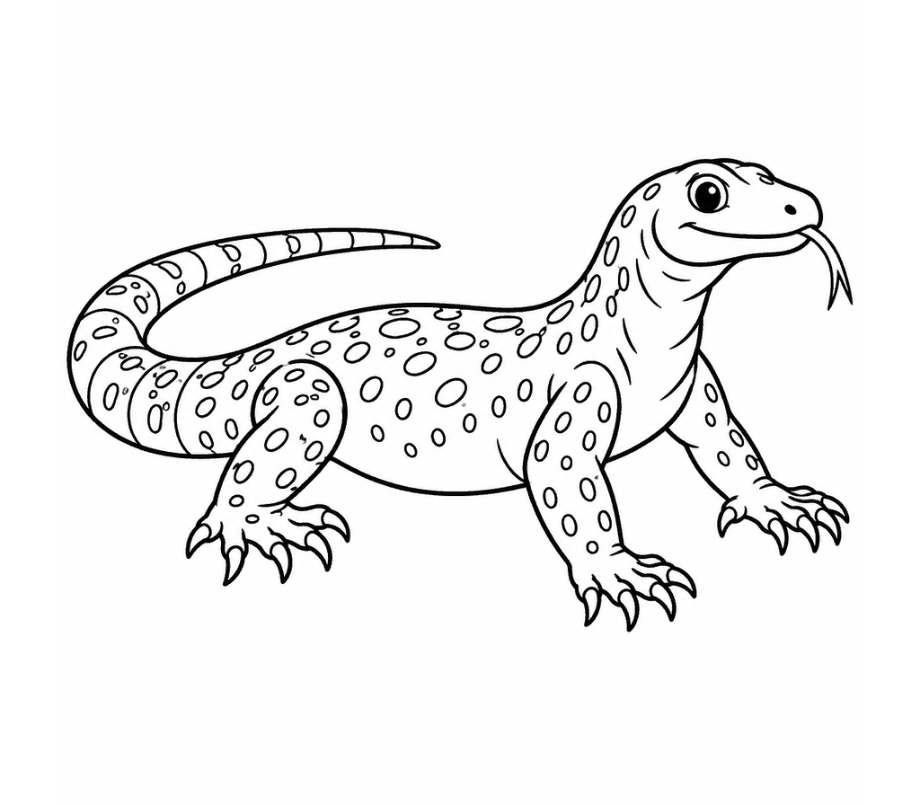 Nile Monitor coloring page