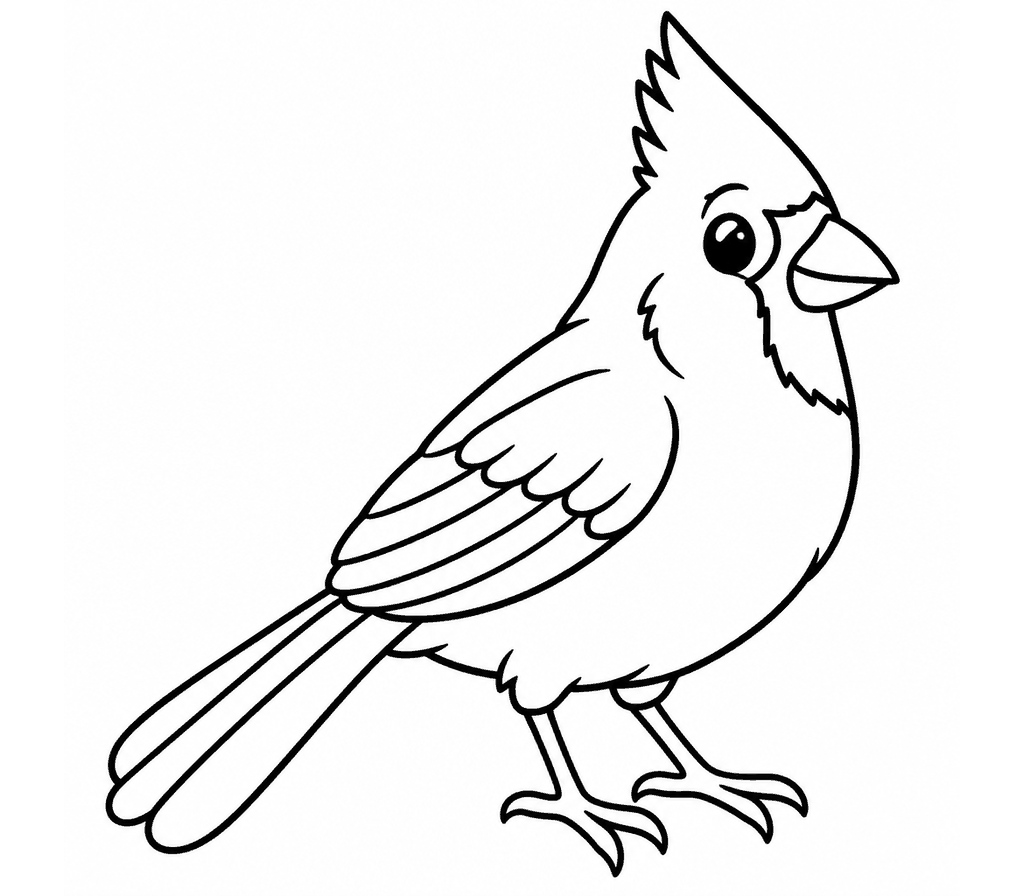 Northern Cardinal coloring page
