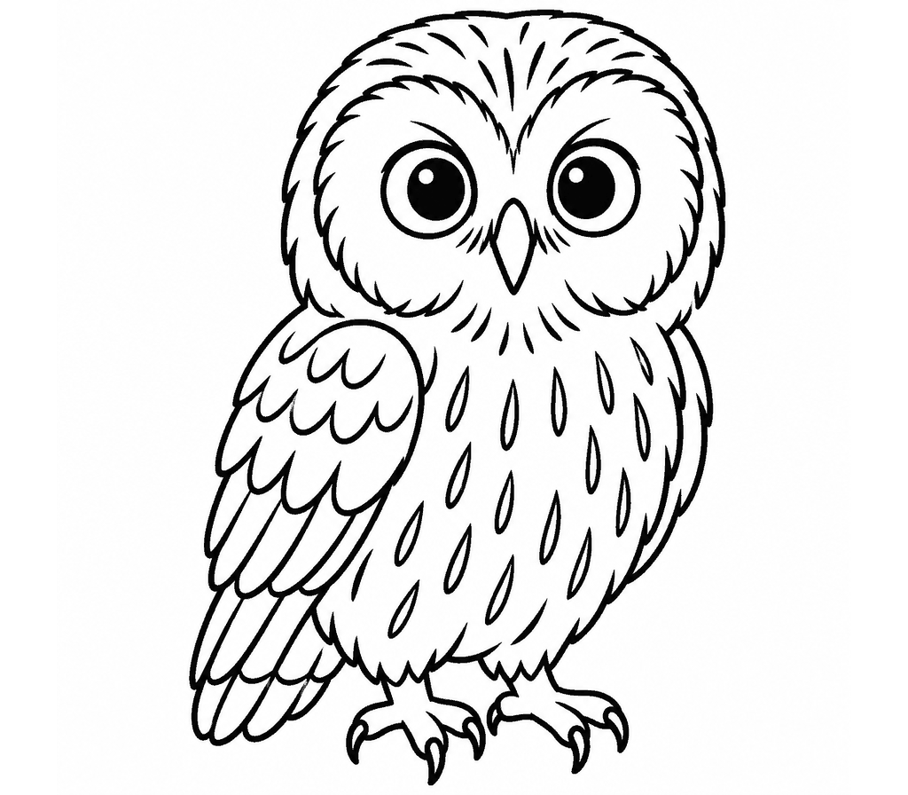 Northern Saw-whet Owl coloring page