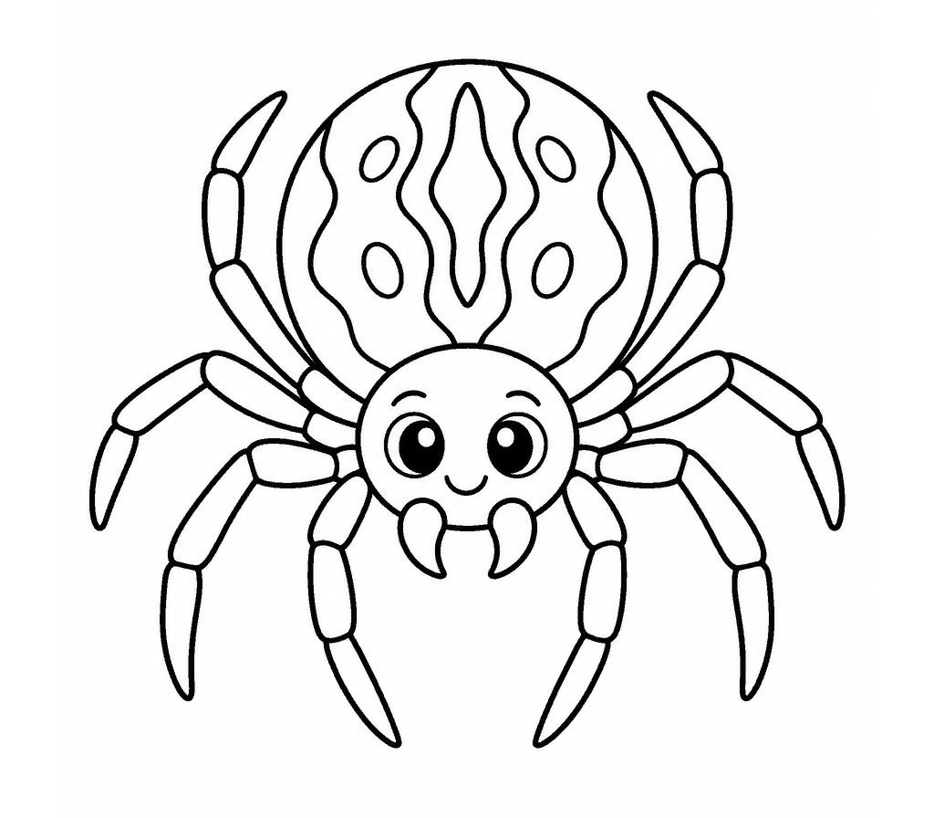 Orb Weaver coloring page