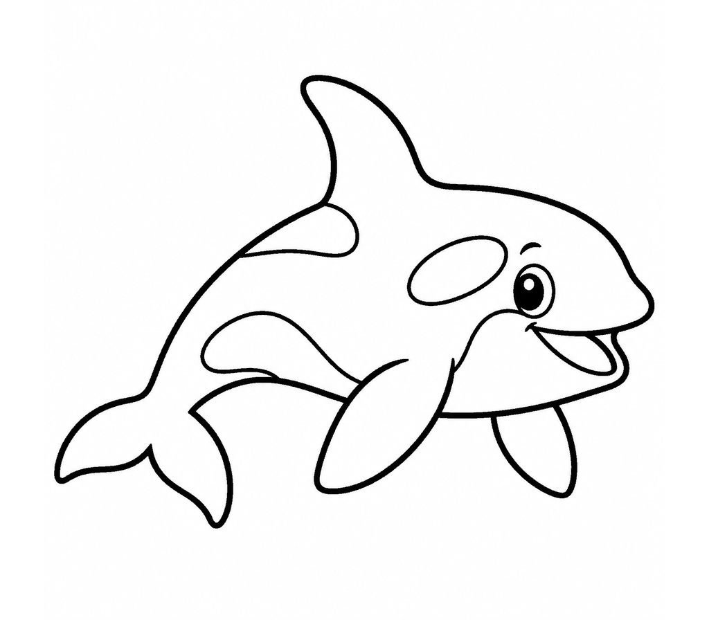 Orca coloring page