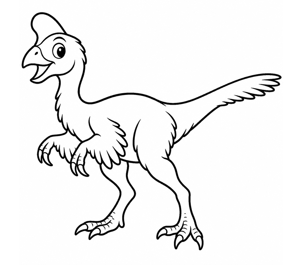 Oviraptor coloring page