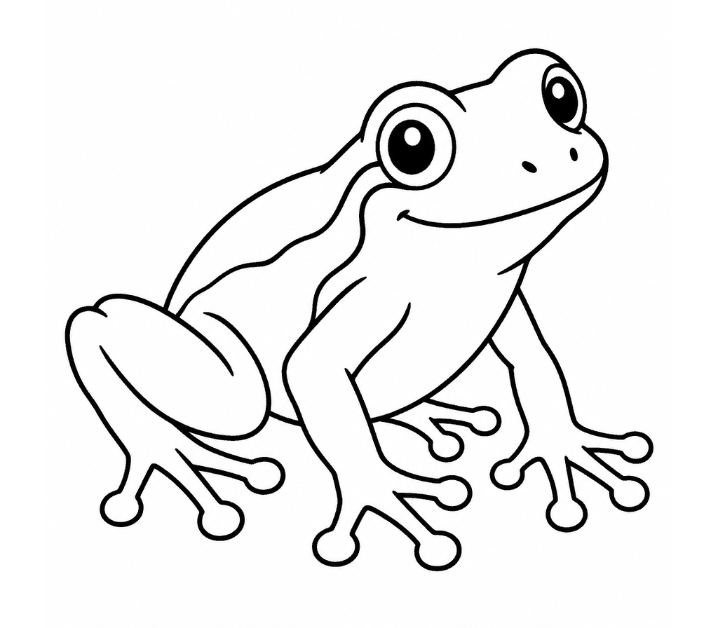 Pacific Tree Frog coloring page