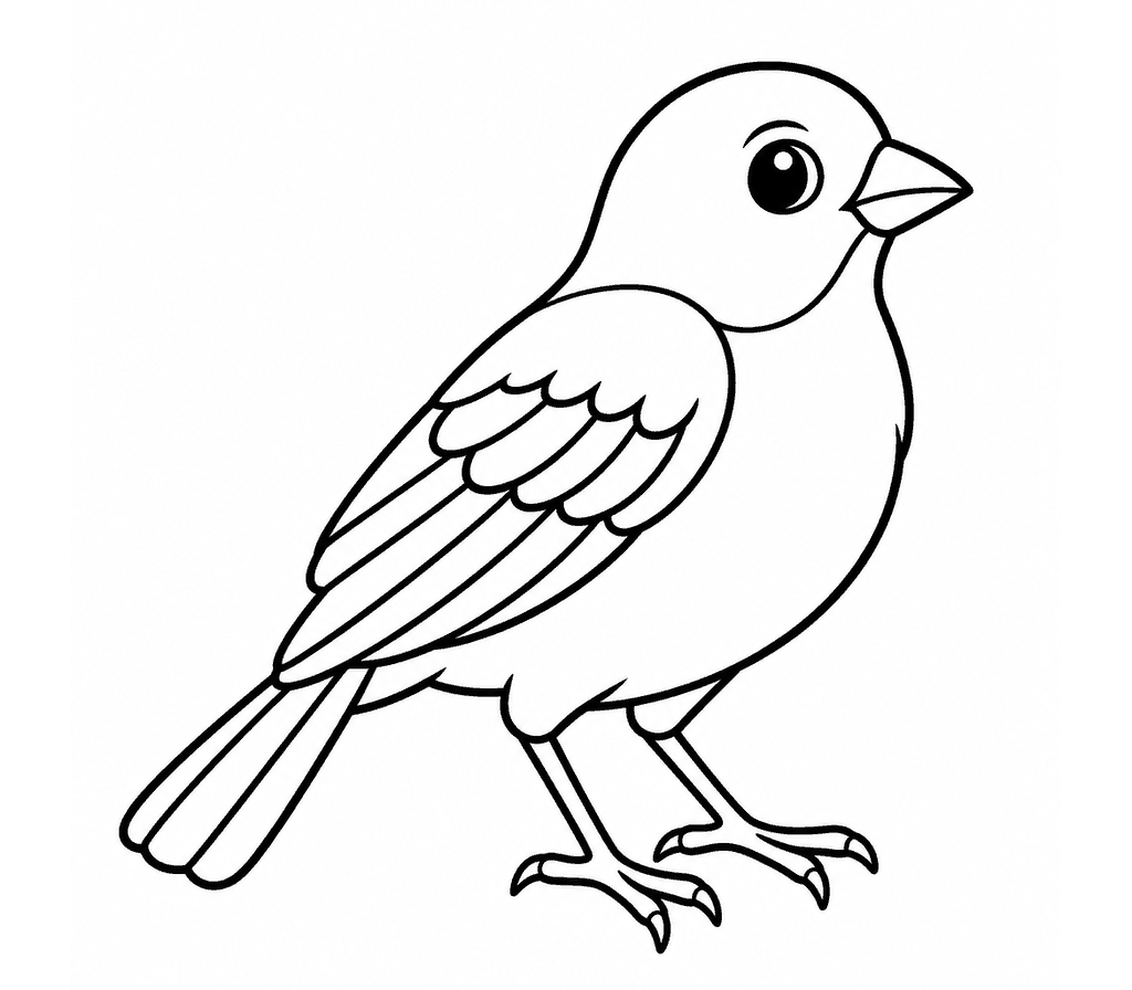 Painted Bunting coloring page