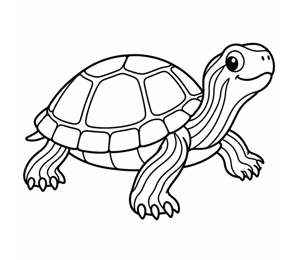 Painted Turtle coloring page