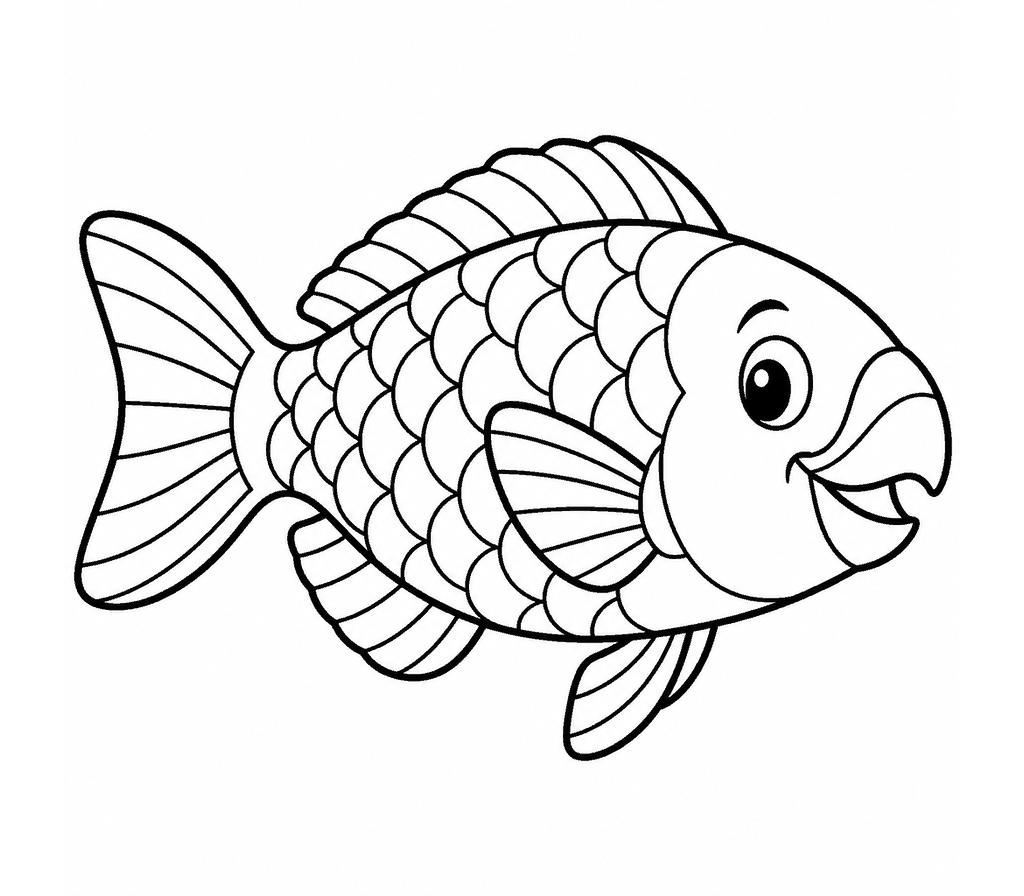 Parrotfish coloring page