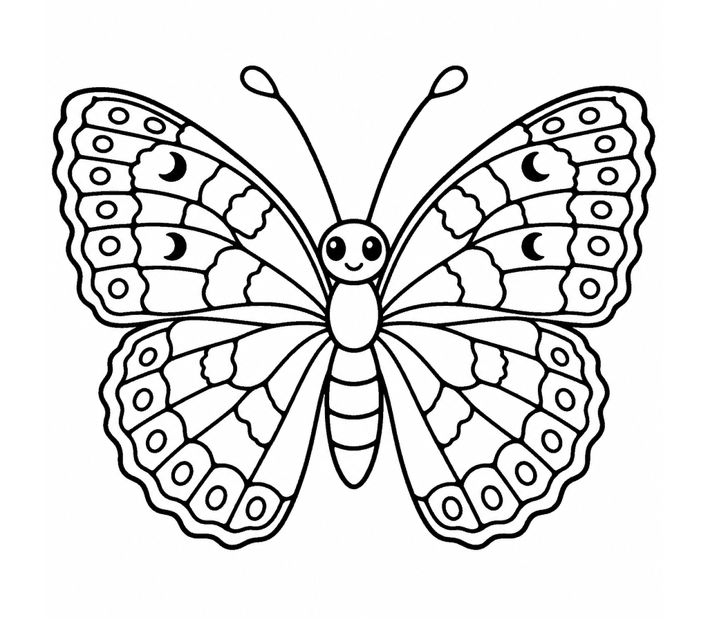 Pearl Crescent coloring page