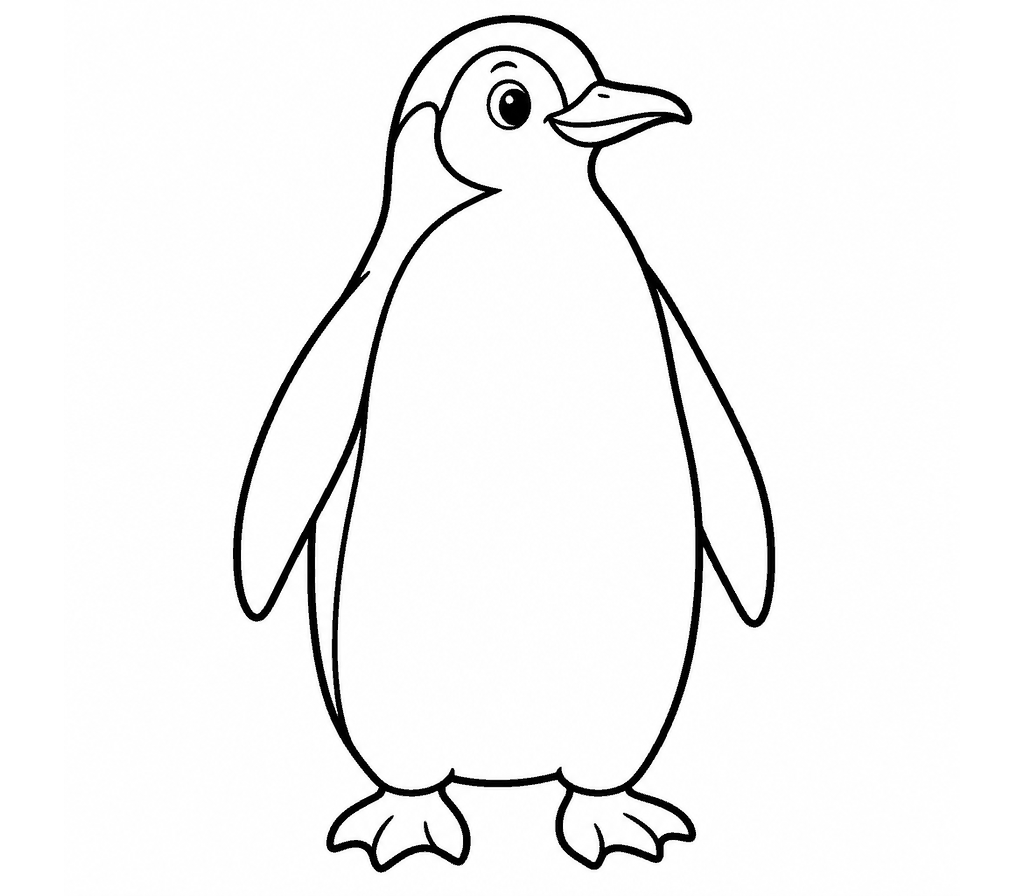 Penguin (Emperor) coloring page