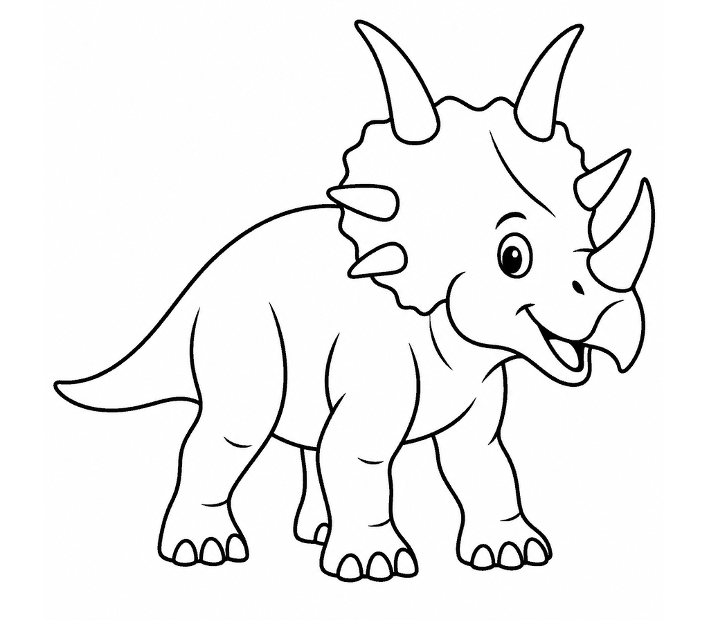 Pentaceratops coloring page
