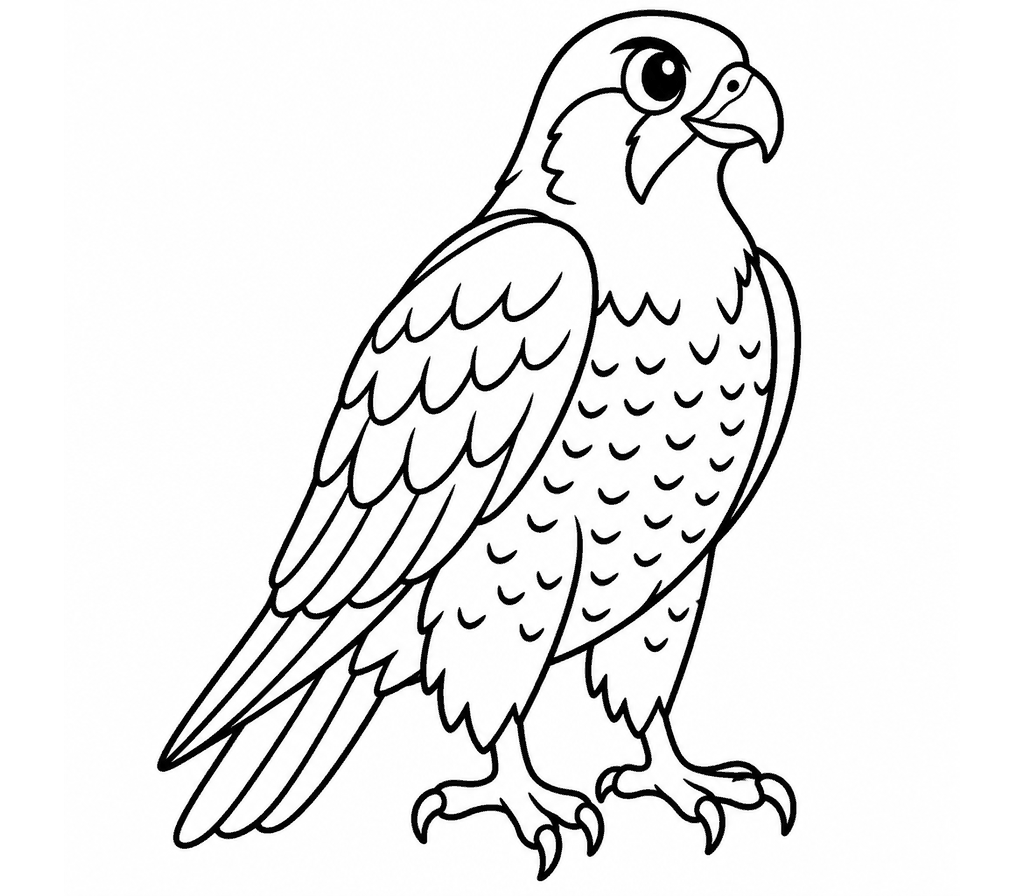 Peregrine Falcon coloring page