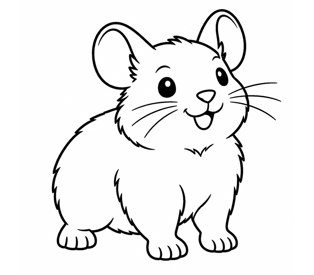 Pika coloring page
