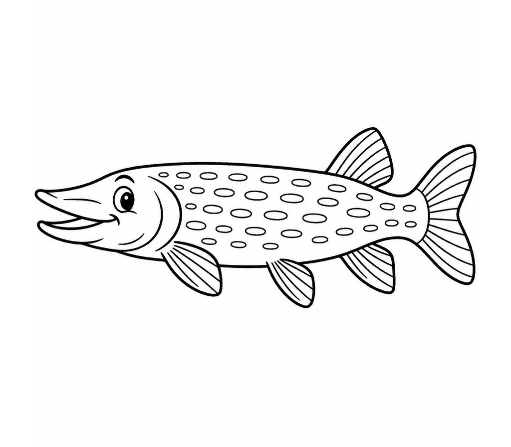 Pike coloring page