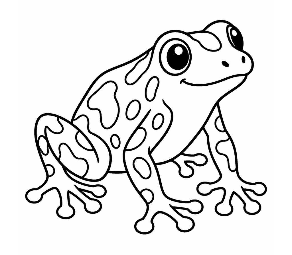 Poison Dart Frog coloring page